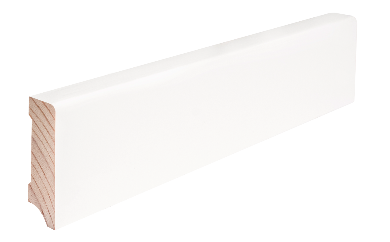 Cube Sockelleiste in weiß Cube Sockelleiste in weiß