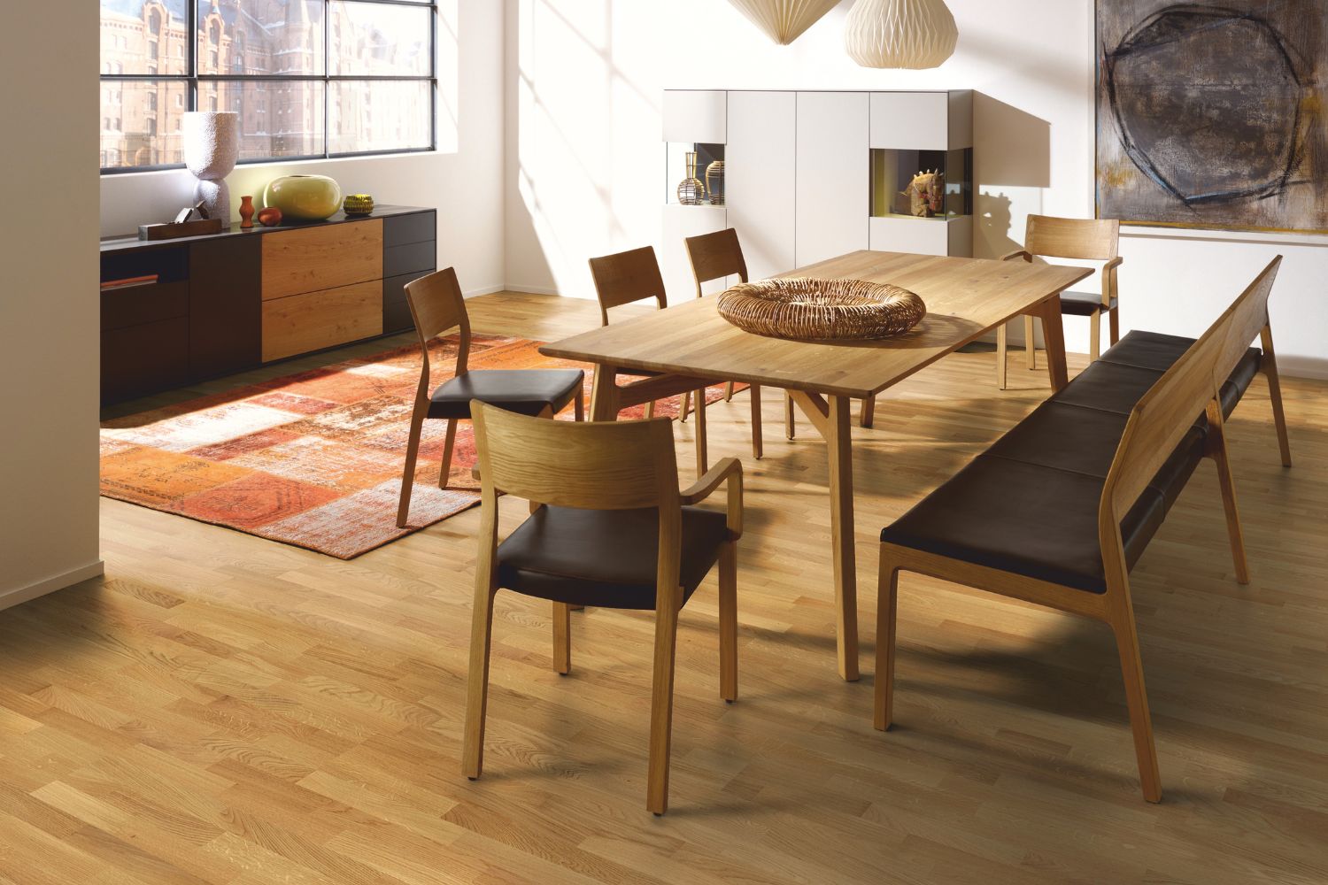 Landhausdiele Eiche Classica protect Esszimmer