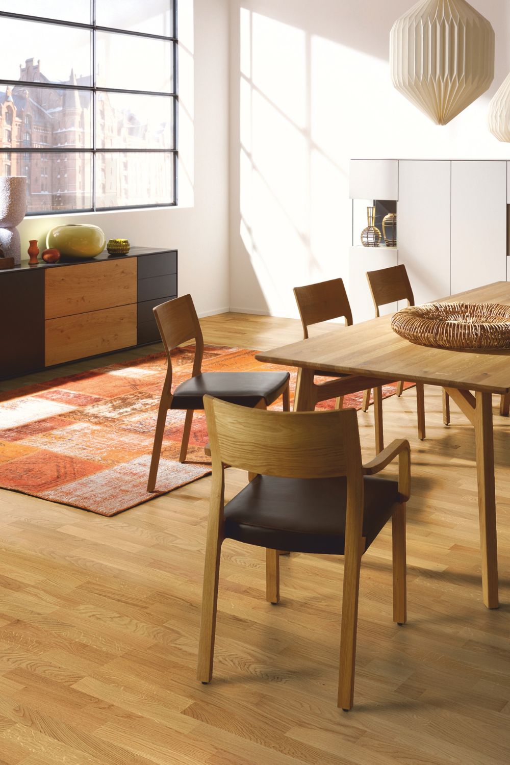 Schiffsboden Eiche Classica protect im Esszimmer