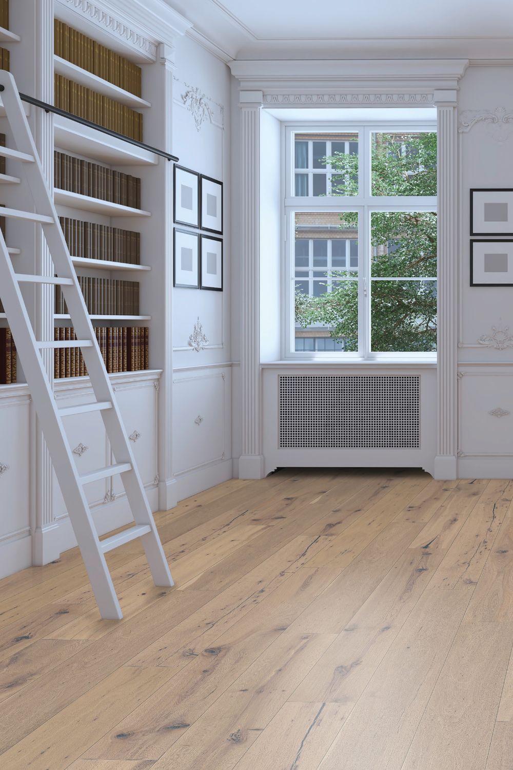 Landhausdiele Eiche Konstanz im Arbeitszimmer