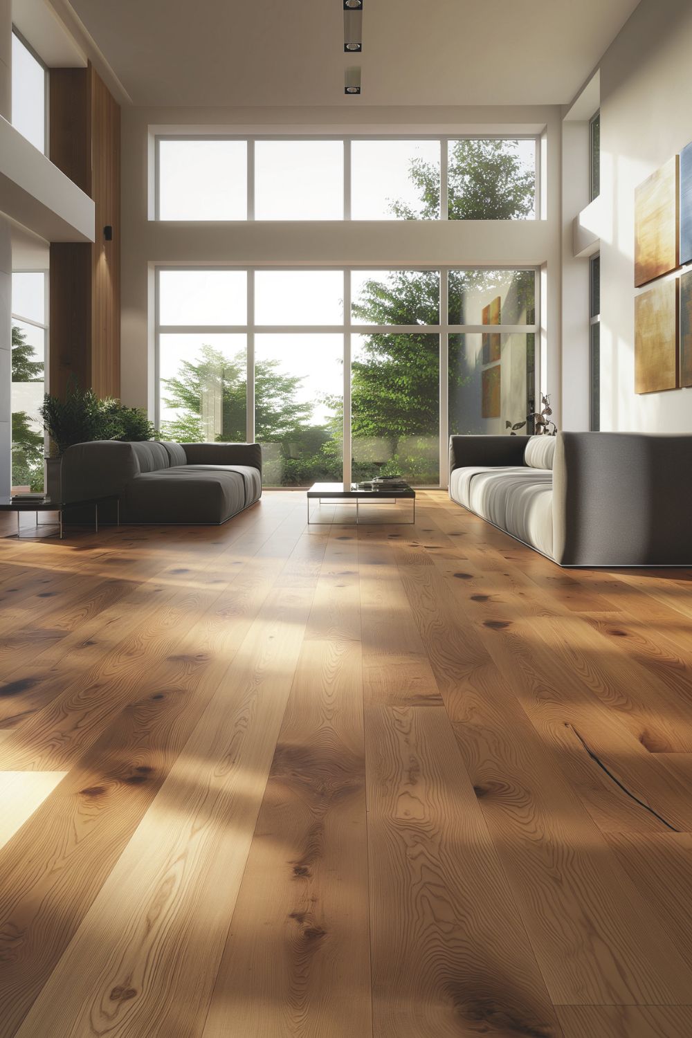 Landhausdiele Eiche Mountain im Wohnzimmer