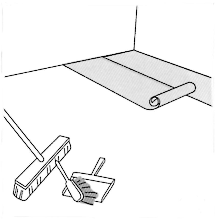 Schritt 1 Trittschalldämmung verlegen Trittschalldämmung für Parkett verlegen
