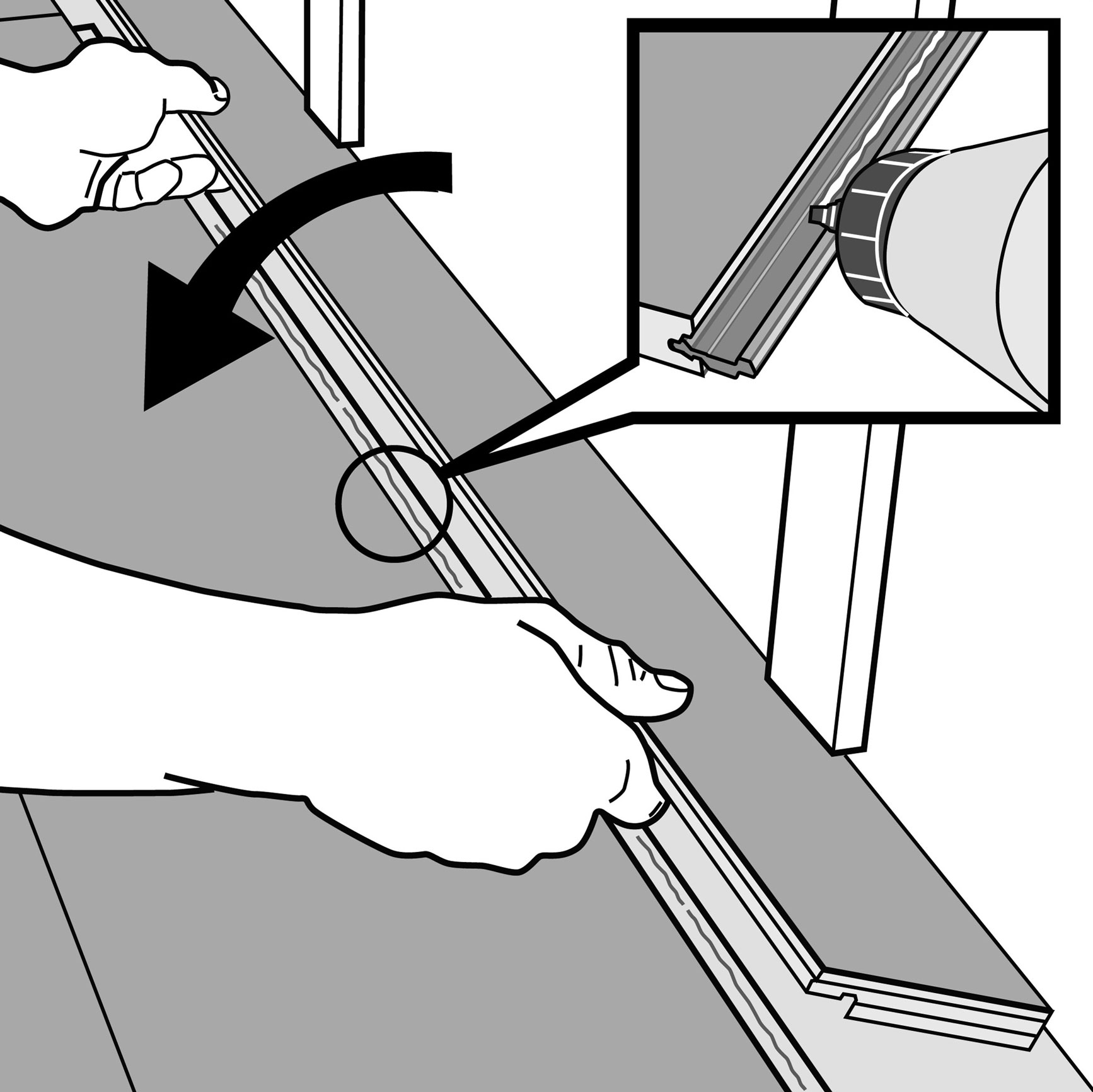 Schritt 7 An krumme Wände anpassen Parkettdielen an krumme Wände anpassen