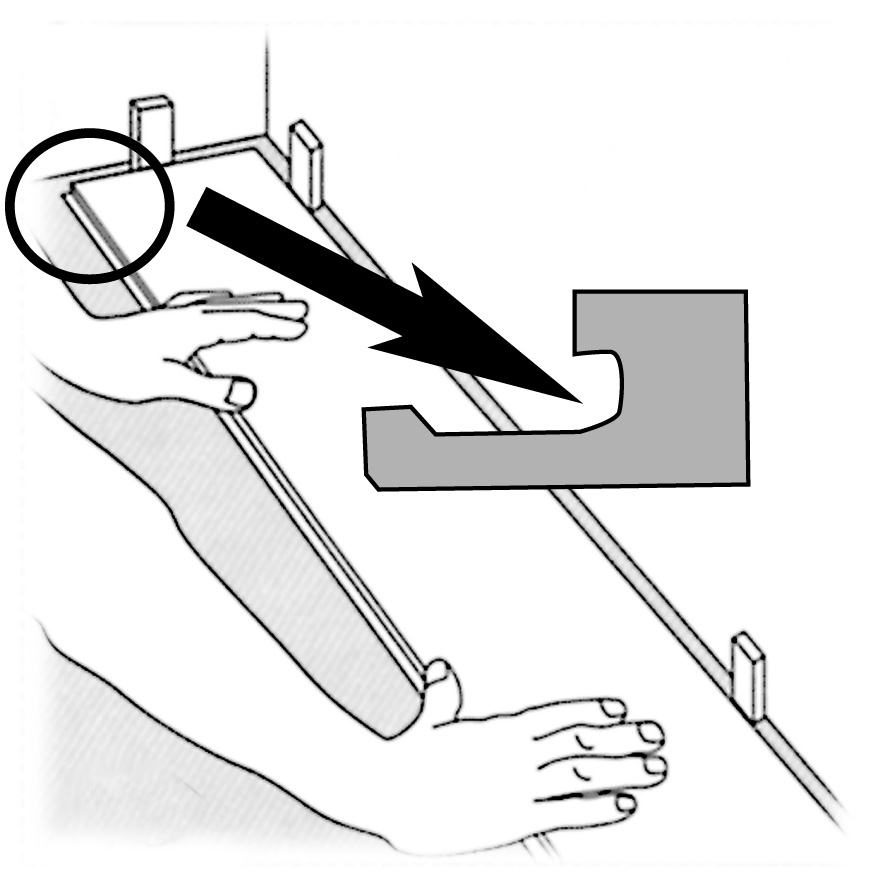 Schritt 2 Mit der Federseite starten Mit der Federseite des Parketts starten