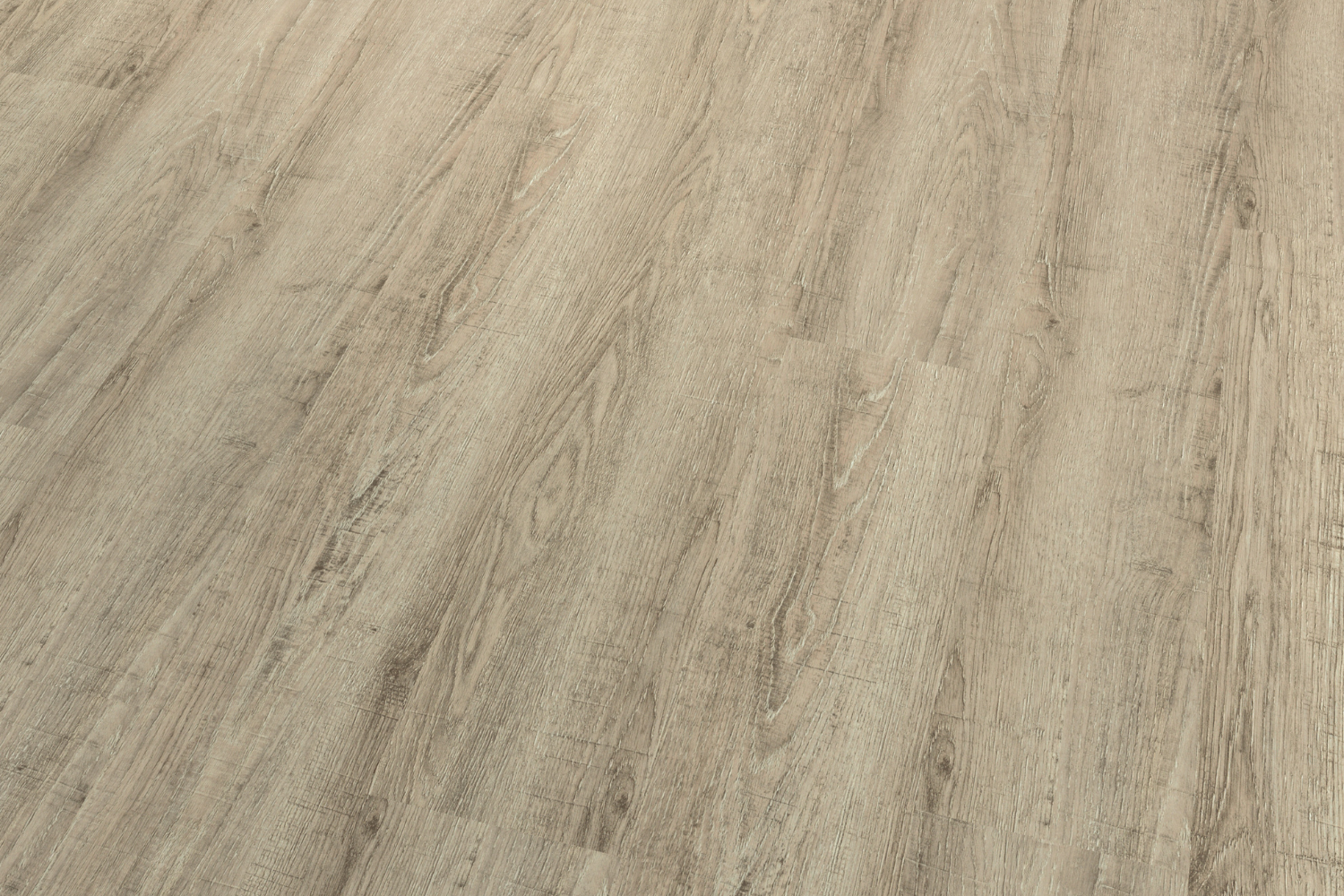 Vinylboden mit Dekor Eiche hellgrau gesägt