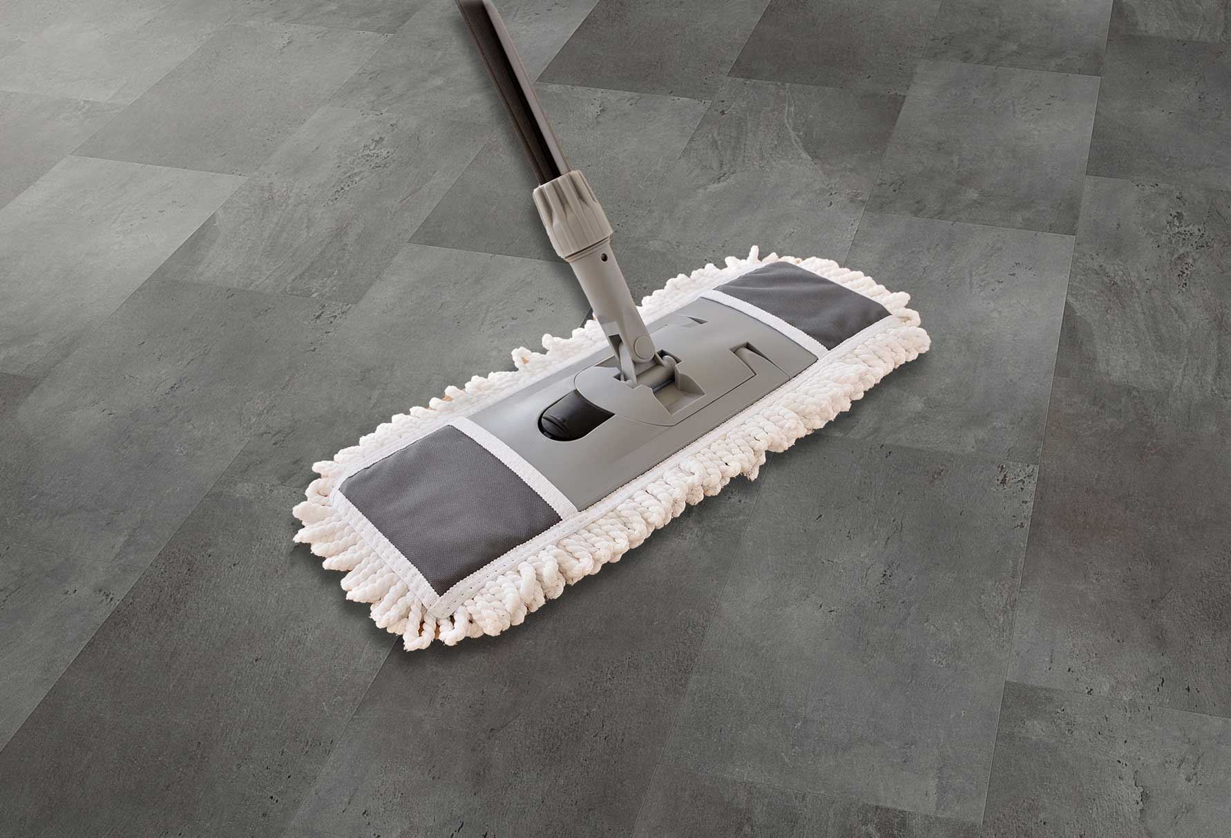 Pflege vom Vinylboden Sandstein Anthrazit Richtige Pflege bei Landhausdiele Eiche rustikal hell gekalkt