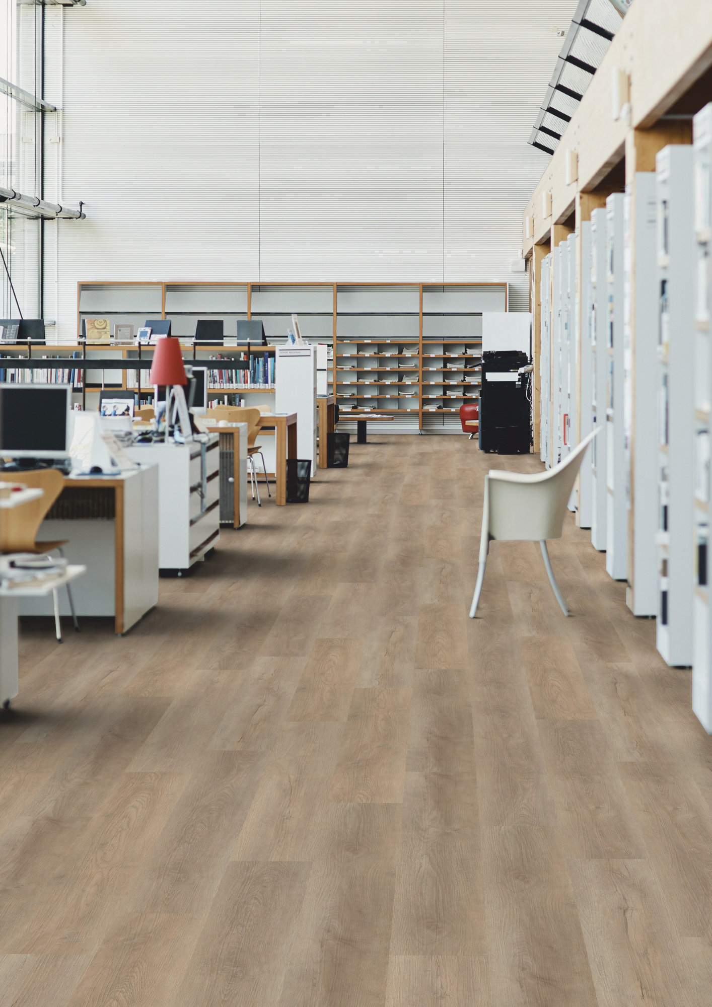 Vinylboden Eiche Mandel im Büro