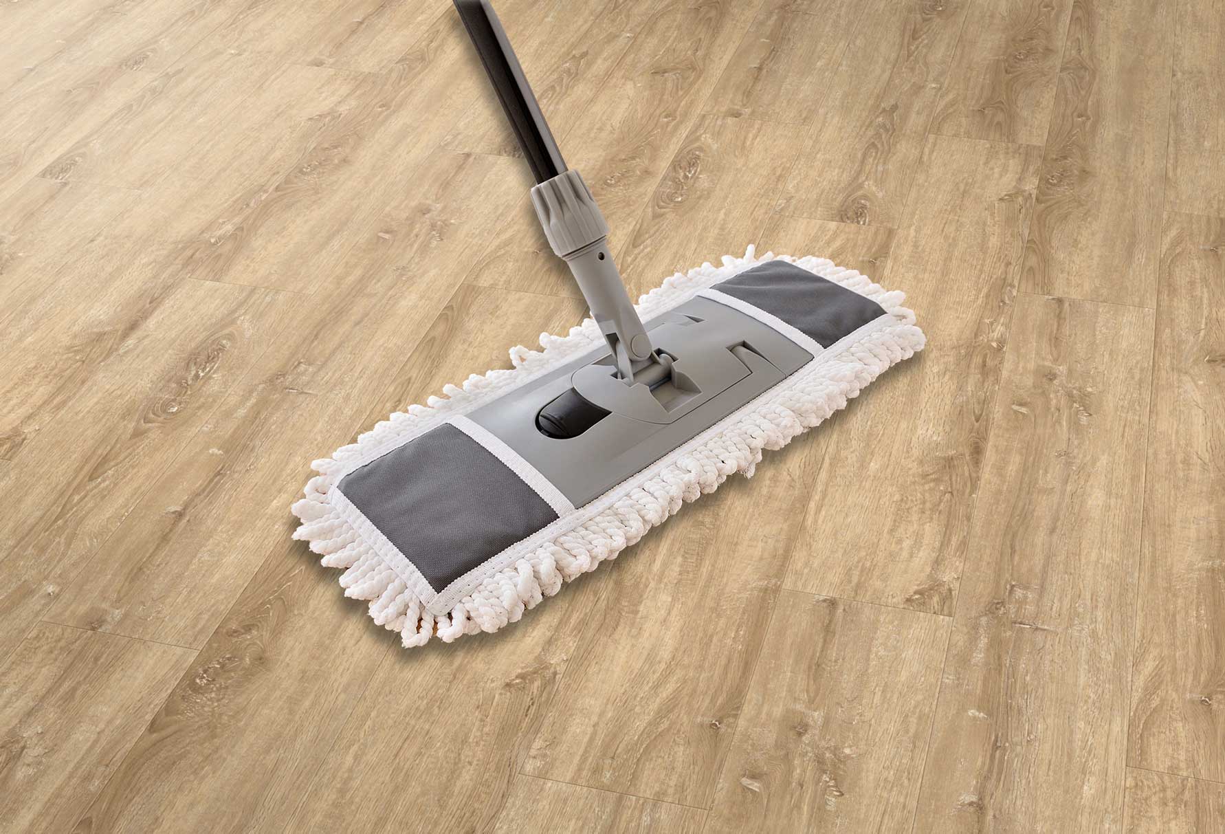 Pflege vom Vinylboden Eiche vintage hell Richtige Pflege bei Landhausdiele Eiche sand beige