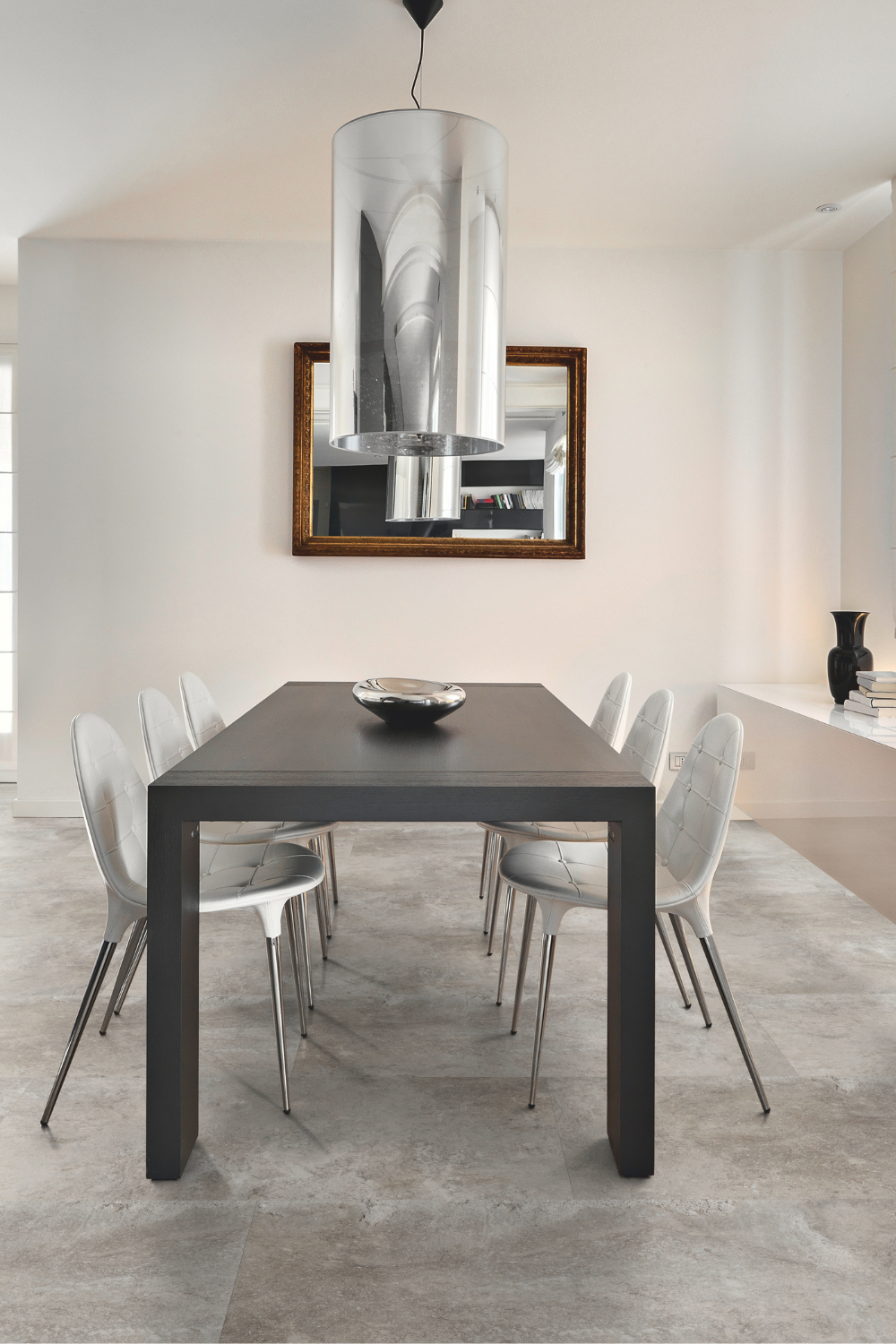 Classic Vinylboden aus Waschbeton in der Küche Classic Vinylboden aus Waschbeton in der Küche