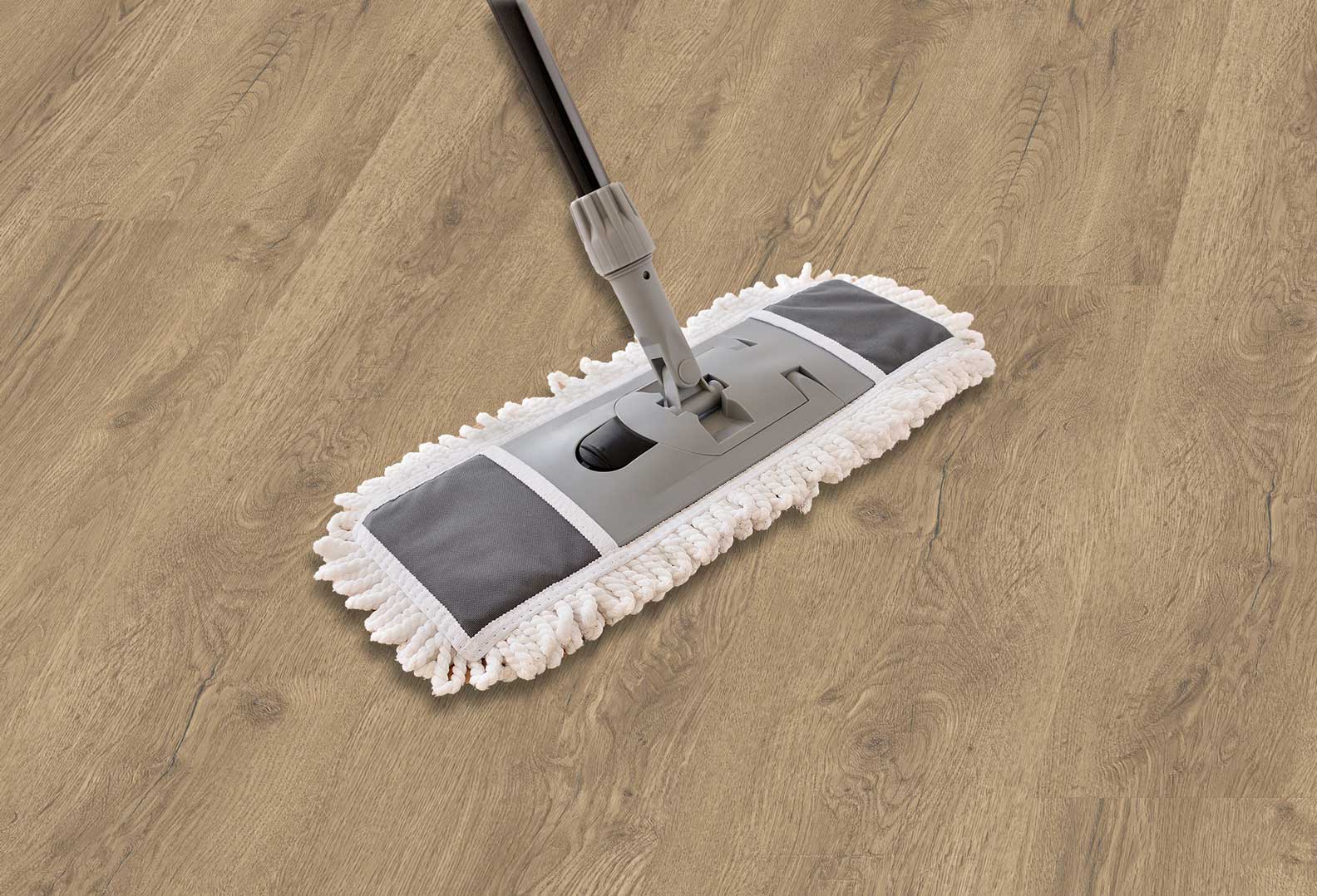 Pflege vom Vinylboden Kallax Richtige Pflege bei Landhausdiele Eiche sand beige
