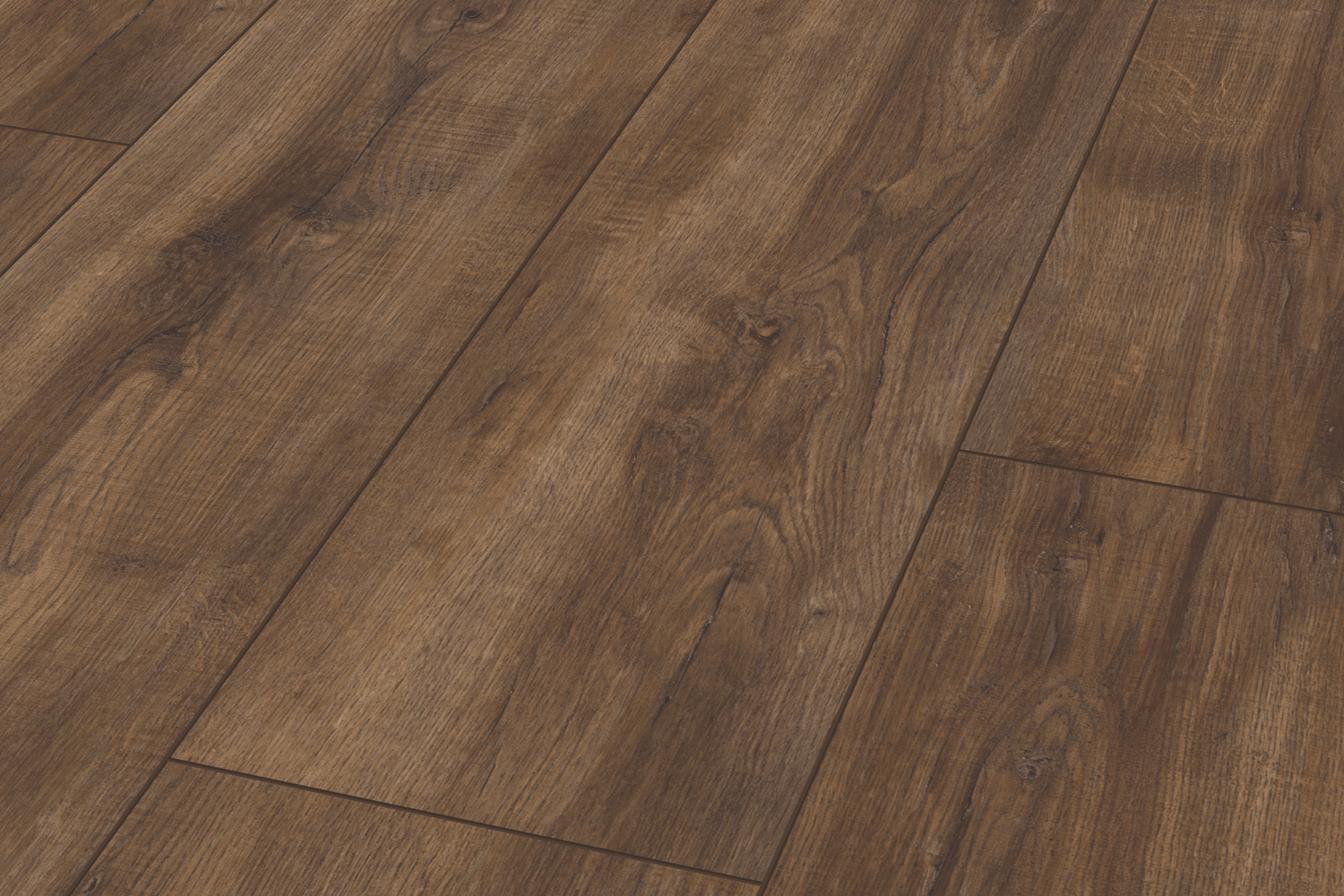 Laminatboden Eiche Dark Coffee im Detail